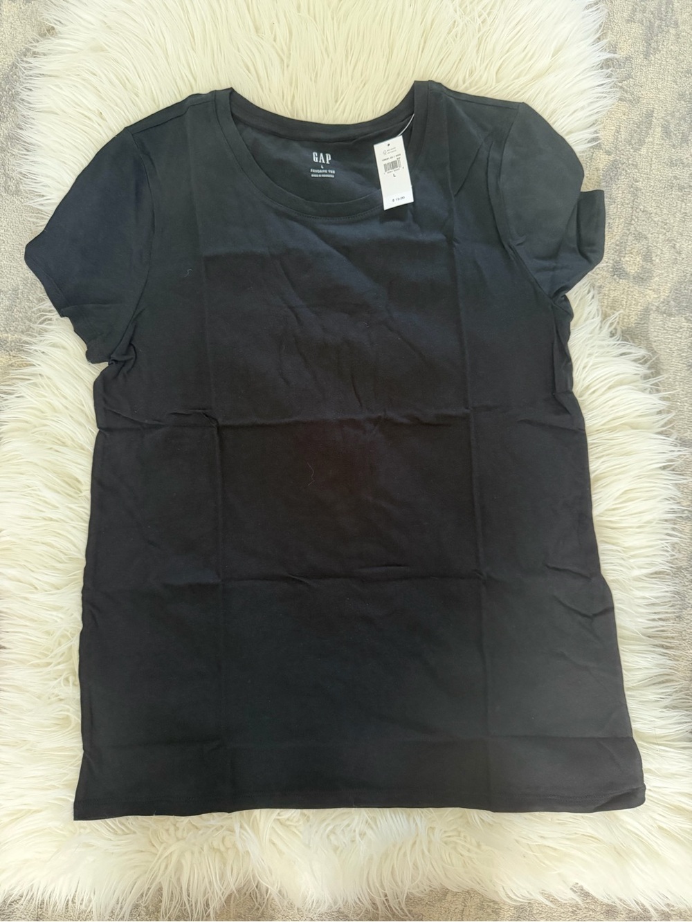 GAP Women's Black Short Sleeve Crew Tee